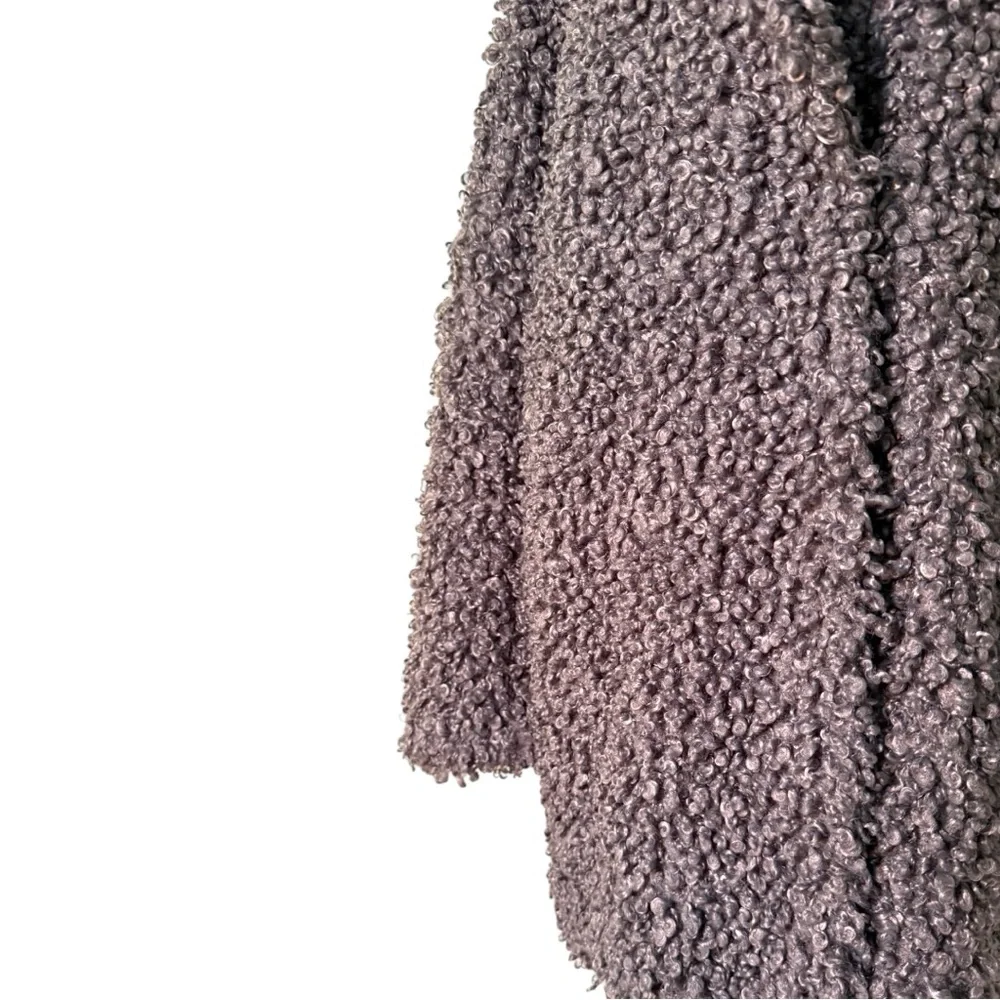 EUC $750 Tibi Grey Faux Curly Lamb Coat - Picture 10 of 16